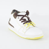 Juniors Timberland Iteza Chukka 6050A White Leather Lace Up High Top Trainers